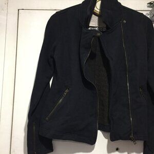 ROOTS CANADA DISNEY DOUBLE BREAST MOTO SWEATER JACKETS SIZE M